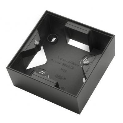 SONATA Puszka instalacyjna do serii SONATA pojedyncza kolor czarny metalik PNP-1R/33 OSPEL (PNP-1R/33)