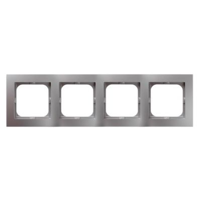 AS Ramka poczwórna kolor srebro R-4G/18 OSPEL (R-4G/18)