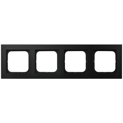 SONATA Ramka poczwórna kolor czarny metalik R-4R/33 OSPEL (R-4R/33)