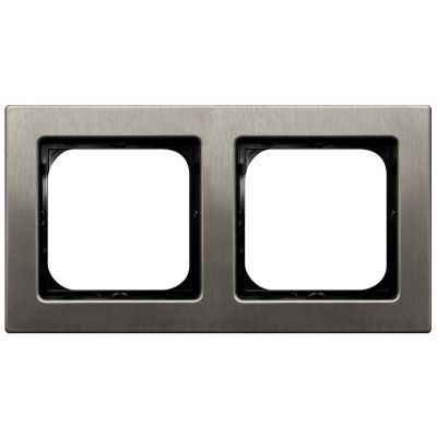 SONATA STAL INOX Ramka podwójna kolor stal inox R-2RM/37 OSPEL (R-2RM/37)