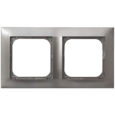 IMPRESJA Ramka podwójna kolor tytan R-2Y/23 OSPEL (R-2Y/23)