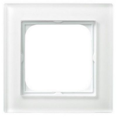 SONATA Ramka pojedyncza kolor białe szkło R-1RG/31 OSPEL (R-1RG/31)