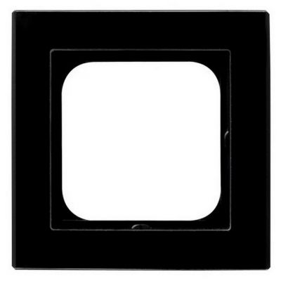 SONATA Ramka pojedyncza kolor czarne szkło R-1RG/32 OSPEL (R-1RG/32)