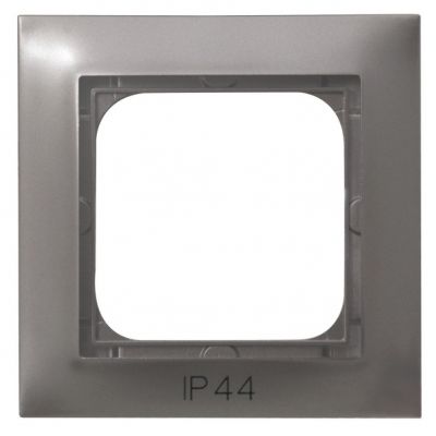 IMPRESJA Ramka pojedyncza do łączników IP44 kolor tytan RH-1Y/23 OSPEL (RH-1Y/23)