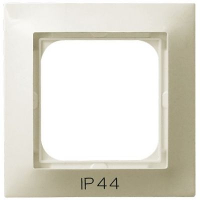 IMPRESJA Ramka pojedyncza do łączników IP44 kolor ecru RH-1Y/27 OSPEL (RH-1Y/27)