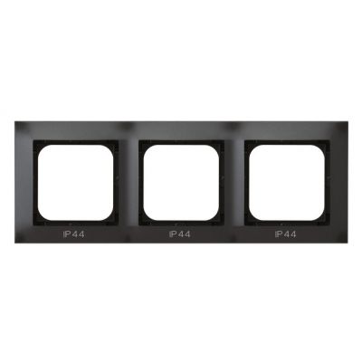 IMPRESJA Ramka potrójna do łączników IP44 kolor antracyt RH-3Y/50 OSPEL (RH-3Y/50)