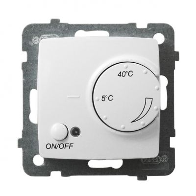 KARO Regulator temperatury z czujnikiem napowietrznym kolor biały RTP-1SN/m/00 OSPEL (RTP-1SN/m/00)