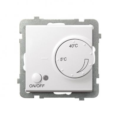 SONATA Regulator temperatury z czujnikiem podpodłogowym kolor biały RTP-1R/m/00 OSPEL (RTP-1R/m/00)