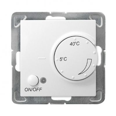 IMPRESJA Regulator temperatury z czujnikiem podpodłogowym kolor biały RTP-1Y/m/00 OSPEL (RTP-1Y/m/00)
