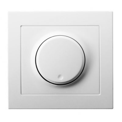 KIER Ściemniacz przyciskowo-obrotowy przystosowany do obciążenia żarowego i halogenowego kolor biały ŁP-8W/00 OSPEL (ŁP-8W/00)