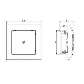 IMPRESJA Zaślepka kolor biały Z-1Y/m/00 OSPEL (Z-1Y/m/00)