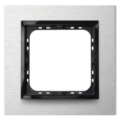 IMPRESJA Ramka pojedyncza kolor szczotkowane aluminium R-1YAC/62/25 OSPEL (R-1YAC/62/25)