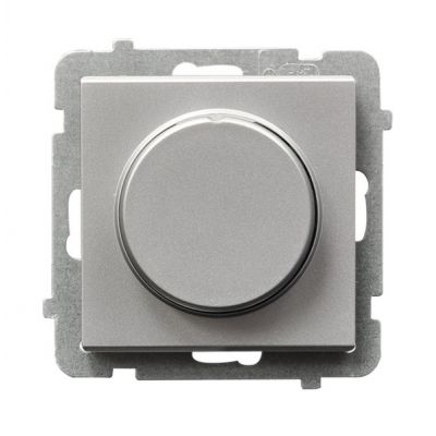 SONATA Ściemniacz uniwersalny do obciążenia żarowego halogenowego oraz LED kolor srebro mat ŁP-8RL2/m/38 OSPEL (ŁP-8RL2/m/38)