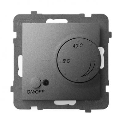 ARIA Regulator temperatury z czujnikiem napowietrznym kolor szary mat RTP-1UN/m/70 OSPEL (RTP-1UN/m/70)