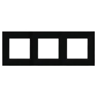 ARIA Ramka potrójna kolor czarne szkło R-3UGC/32/25 OSPEL (R-3UGC/32/25)
