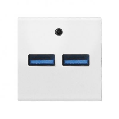 OSPEL45 Ładowarka USB kolor biały GK-2USB/00 OSPEL (GK-2USB/00)