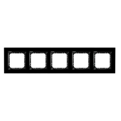 IMPRESJA Ramka pięciokrotna kolor czarne szkło R-5YGC/32/25 OSPEL (R-5YGC/32/25)