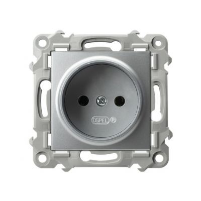 SZAFIR Gniazdo pojedyncze kolor srebro GP-1Z/m/18 OSPEL (GP-1Z/m/18)