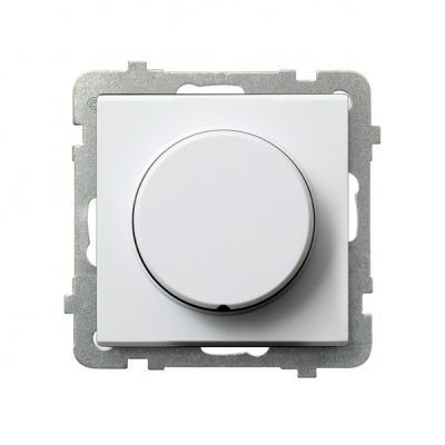 SONATA Ściemniacz uniwersalny do obciążenia żarowego halogenowego oraz LED kolor biały mat ŁP-8RL2/m/75 OSPEL (ŁP-8RL2/m/75)
