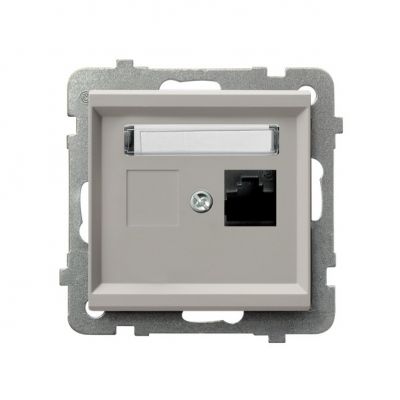 SONATA Gniazdo komputerowe pojedyncze kat. 5e MMC kolor kaszmir GPK-1R/K/m/82 OSPEL (GPK-1R/K/m/82)