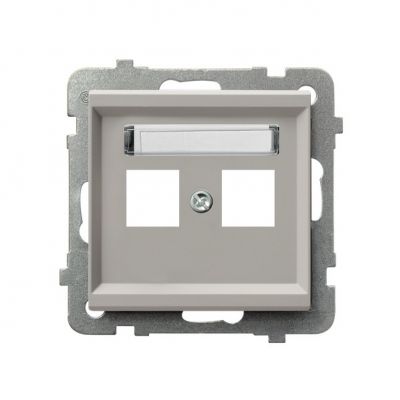 SONATA Obudowa gniazda podwójnego typu Keystone kolor kaszmir OSPEL (GPK-2R/p/82)