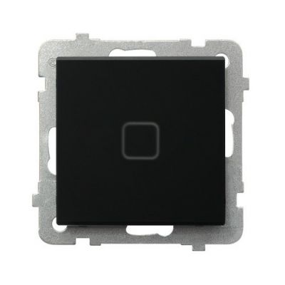 SONATA TOUCH Łącznik dotykowy schodowy/krzyżowy z podświetleniem kolor czarne szkło szronione ŁPD-25RS/m/79 OSPEL (ŁPD-25RS/m/79)