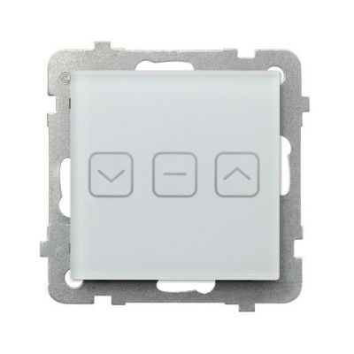 SONATA TOUCH Łącznik dotykowy żaluzjowy z podświetleniem kolor białe szkło szronione ŁPD-7RS/m/78 OSPEL (ŁPD-7RS/m/78)