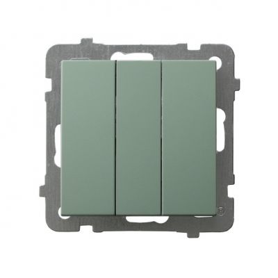 AS Łącznik potrójny zwierny - kolor zielony mat (ŁP-24G/m/84)