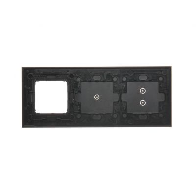 Simon 54 Touch Panel dotykowy S54 Touch 3 moduły 2 pola dotykowe pionowe + 1 pola dotykowe + 1 otwór na osprzęt S54 księżycowa lawa DSTR3310/74 KONTAKT (DSTR3310/74)