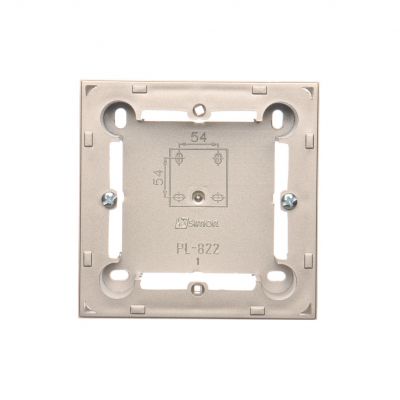 puszki instal. Puszka natynkowa płytka (31mm) pojedyncza satynowy MPN1/29 KONTAKT (MPN1/29)