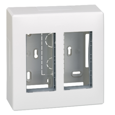 Simon Connect Obudowa natynkowa S500 2-modułowa 4x K45 kompletna czysta biel 51000002-030 KONTAKT (51000002-030)