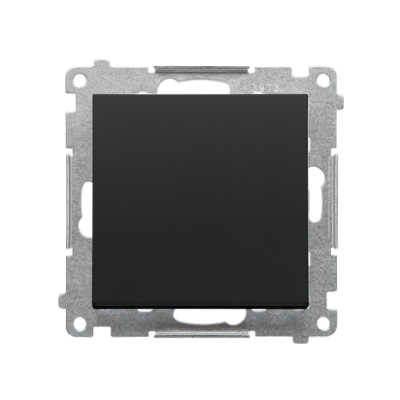 Simon 55 Przycisk zwierny pojedynczy zwierny bez piktogramu szybkozłączka Czarny mat TP1.01/149 KONTAKT (TP1.01/149)