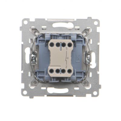 Simon 55 Przycisk zwierny pojedynczy rozwierny bez piktogramu szybkozłączka Szampański mat TPR1.01/144 KONTAKT (TPR1.01/144)