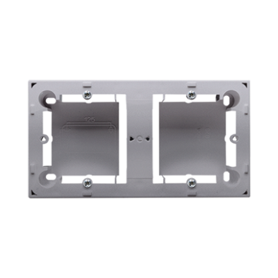puszki instal. Puszka natynkowa płytka (31mm) podwójna stal inox MPN2/21 KONTAKT (MPN2/21)
