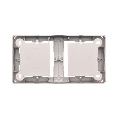 puszki instal. Puszka natynkowa płytka (31mm) podwójna stal inox MPN2/21 KONTAKT (MPN2/21)