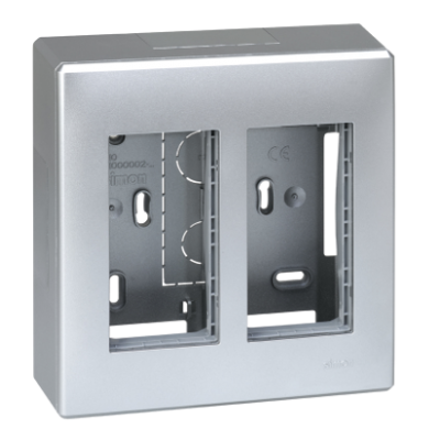 Simon Connect Obudowa natynkowa S500 2-modułowa 4x K45 kompletna aluminium 51000002-033 KONTAKT (51000002-033)