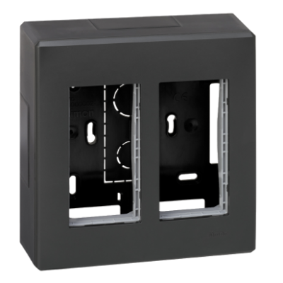 Simon Connect Obudowa natynkowa S500 2-modułowa 4x K45 kompletna szary grafit 51000002-038 KONTAKT (51000002-038)