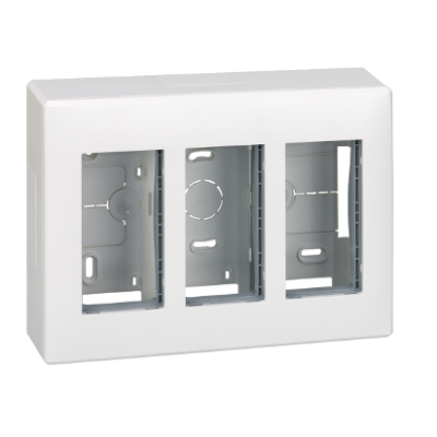 Simon Connect Obudowa natynkowa S500 3-modułowa 6x K45 kompletna czysta biel 51000003-030 KONTAKT (51000003-030)