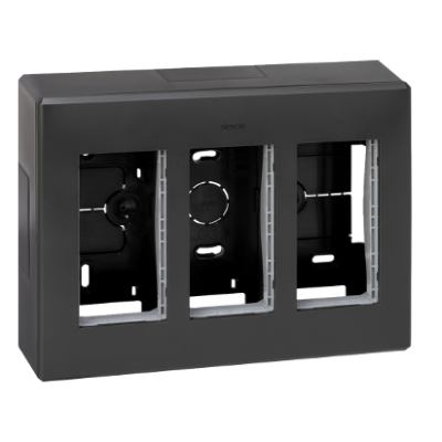 Simon Connect Obudowa natynkowa S500 3-modułowa 6x K45 kompletna szary grafit 51000003-038 KONTAKT (51000003-038)