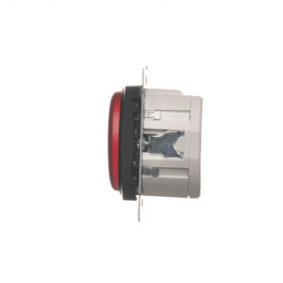 Simon 54 Sygnalizator świetlny LED – światło czerwone 230V czarny DSS2.01/49 KONTAKT (DSS2.01/49)