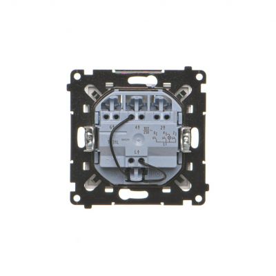 Simon 55 Przycisk zwierny potrójny z podświetleniem LED szybkozłączka Aluminium mat TP31L.01/143 KONTAKT (TP31L.01/143)