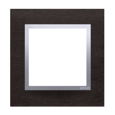 Simon 54 Nature Ramka 1-krotna Nature-Metal INOX YIN IP20/IP44* (*IP44-należy zastosować uszczelkę ramki DUN1) DRN1/78 KONTAKT (DRN1/78)