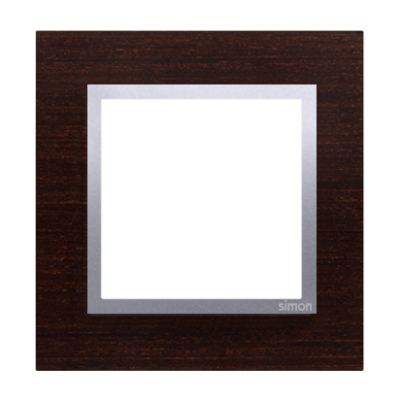 Simon 54 Nature Ramka 1-krotna Nature-Drewno SREBRNE WENGE IP20/IP44* (*IP44-należy zastosować uszczelkę ramki DUN1) DRN1/84 KONTAKT (DRN1/84)
