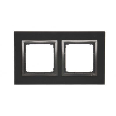 Simon 54 Nature Ramka 2-krotna Nature-Szkło ZASTYGŁA LAWA IP20/IP44* (*IP44-należy zastosować zestaw uszczelek DUN2) DRN2/73 KONTAKT (DRN2/73)