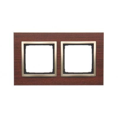 Simon 54 Nature Ramka 2-krotna Nature-Drewno ZŁOTY ORZECH IP20/IP44* (*IP44-należy zastosować zestaw uszczelek DUN2) DRN2/86 KONTAKT (DRN2/86)