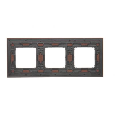 Simon 54 Nature Ramka 3-krotna Nature-Drewno ZŁOTY ORZECH IP20/IP44* (*IP44-należy zastosować zestaw uszczelek DUN3) DRN3/86 KONTAKT (DRN3/86)