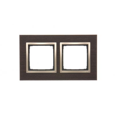 Simon 54 Nature Ramka 2-krotna Nature-Drewno ZŁOTE WENGE IP20/IP44* (*IP44-należy zastosować zestaw uszczelek DUN2) DRN2/85 KONTAKT (DRN2/85)