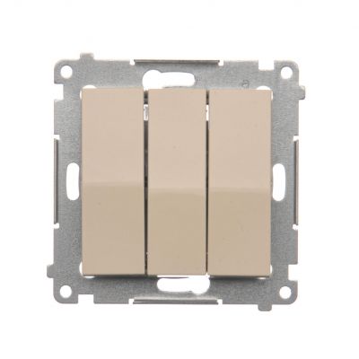 Simon 54 Łącznik potrójny 10A 250V szybkozłączka kremowy DW31.01/41 KONTAKT (DW31.01/41)