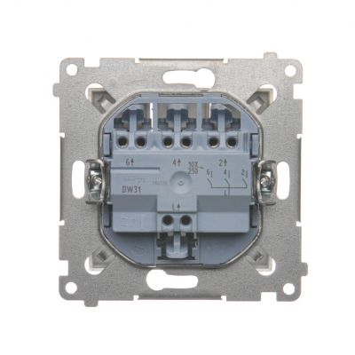 Simon 54 Łącznik potrójny 10A 250V szybkozłączka złoty mat DW31.01/44 KONTAKT (DW31.01/44)