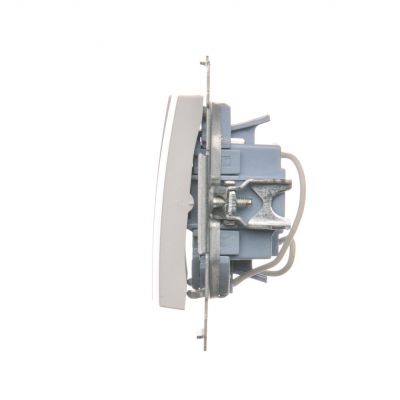 Simon 54 Łącznik potrójny z podświetleniem LED 10A 250V szybkozłączka biały DW31L.01/11 KONTAKT (DW31L.01/11)